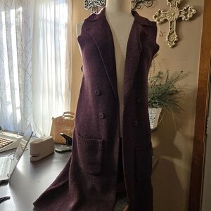 Love Tree Burgundy Sleeveless Sweater Vest